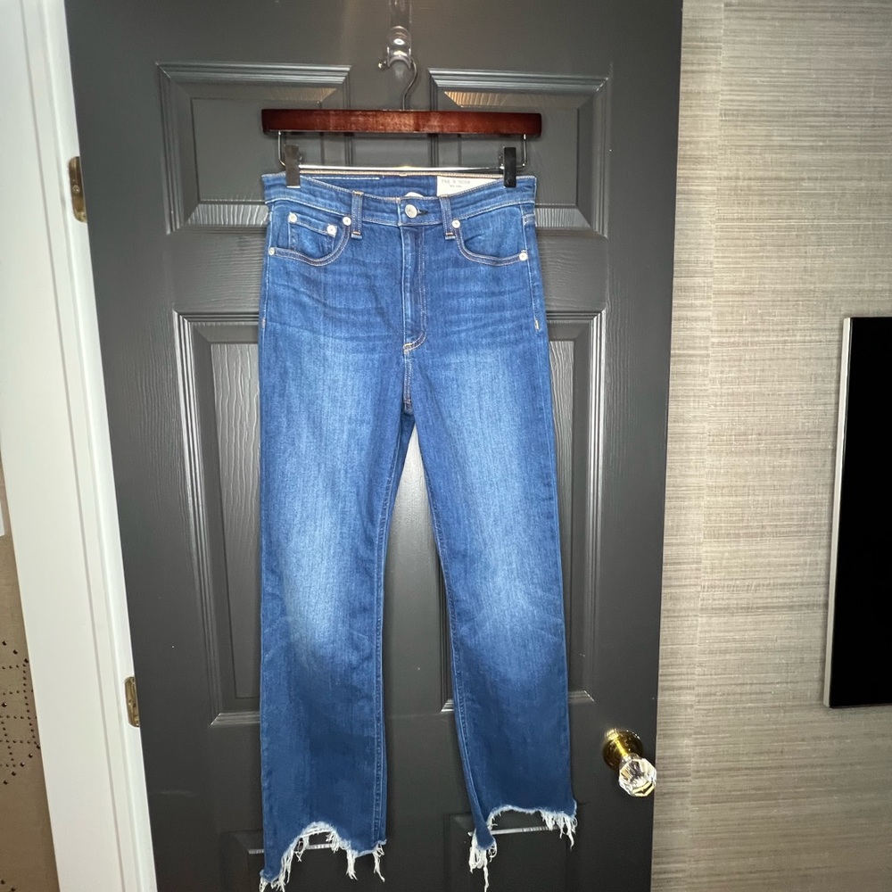 NWT Rag & Bone Nina Jeans High Rise Ankle Flair